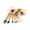 Bronson Professional Bamboo Makeup Brush Set with Storage Pouch (11Pcs)