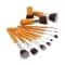 Bronson Professional Bamboo Makeup Brush Set with Storage Pouch (11Pcs)