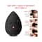 Bronson Professional Tear Drop Beauty Blender Sponge (Black)