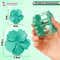 Majestique Flower Hair Clutcher Clips with Glitter Detailing - Turquoise (3 pcs)