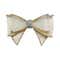Majestique Glitter Crystal Finish Hair Bow Clip - Golden