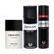 Denver Black Code Talc, Eau De Parfum & Black Code Deodorant Body Spray for Men Combo (200 ml)