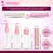 Majestique Travel Bottle Kit for Toiletries with Pouch (6 pcs)