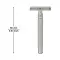 Hajamat Spade Double Edge Safety Razor, Stainless Steel 304, Gunmetal Finish
