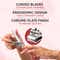 Vega Large Nail Clipper Set of 10 Pcs Glitter (LNCB-02) (504 g)
