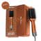 Alan Truman Blow Styling Brush-Blow Dryer Brush+Hair Straightener Hot Brush in One with Storage Case