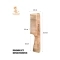 Majestique Wooden Wide Tooth Hair Comb