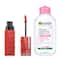 Maybelline Superstay Vinyl Ink Liquid Lipstick, Saucy with Garnier Micellar Cleansing Water Combo