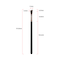 Miss Claire M16 Angled Brow Brush - Rose Gold