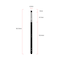 Miss Claire M20 Pointed Blending Brush (L) - Chrome