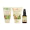 Moha Hydrating Complete Skin Care Face Serum, Herbal Face Wash & Scrub Combo (30 ml+ 100 ml+ 100 g)