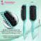 Majestique Curly Detangler Flat Hair Brush for Women - Green