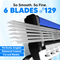 LetsShave Pro 6 World's First 6-Blade Portable Razor for Men