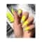 Nails On Board Handmade Holographic Press On Gel Nails - Lemon Yellow (X Small)