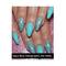 Nails On Board Handmade Press On Gel Nails - Holographic Aqua Blue Small (50 g)