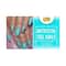 Nails On Board Handmade Press On Gel Nails - Holographic Aqua Blue Small (50 g)