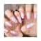 Nails On Board Handmade Holographic Press On Gel Nails - Pink (Free Size)