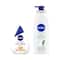 Nivea Milk Delight Facewash (100 ml) & Aloe Hydration Body Normal Skin (400 ml) Combo