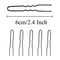 Bronson Professional U-Shaped Small Thick Ball Tip Metal Hair Pins (100 pcs)