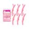 Majestique Hair Section Alligator Clips Set - Pink (6 pcs)