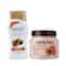 ODEON Skincare Whitening Papaya Body Lotion + Apricot & Almond Face And Body Scrub Combo