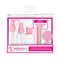 Majestique Travel Bottle Kit for Toiletries with Pouch (6 pcs)