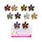 Majestique Fancy Pearl Flower Hair Claw Fashionable Clips (10 pcs)