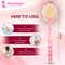Majestique Dual-Sided Bath Body Brush & Loofah with Long Handle - Pink