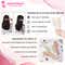 Majestique Glitter Detangling Hair Brush for Women - Pink