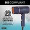 Vega Ionic 1200-1400W Foldable Hair Dryer with 2 Heat/Speed Settings (Low & High) (VHDH-35)