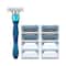 Uncle Tony Shaving Razor Blue Combo