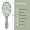 Ikonic Me Vent Brush Spiral IKM-2119 - Jade Green