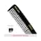 Vega Graduated Dressing Hair Comb for Men and Women Black Handmade (HMBC-104) (21 g)