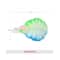 Vega Flower Sponge Bath Shower Loofah Sponge Scrubber Exfoliator for Women and Men (BA-3/3) (62 g)