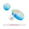 Vega Flower Sponge Bath Shower Loofah Sponge Scrubber Exfoliator for Women and Men (BA-3/3) (62 g)