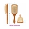 Vega Wooden Paddle Brush, (E2-PBB)