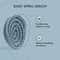 Ikonic Me Eco Spiral Travel Brush IKM-2109 - Powder Blue