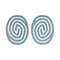Ikonic Me Eco Spiral Travel Brush IKM-2109 - Powder Blue