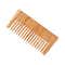 Bronson Professional Kacchi Neem Handmade Wooden Comb - Wide Tooth for Post Shampoo Detangling