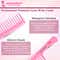 Majestique Wide Tooth Comb for Curly Hair - Pink