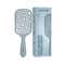 Ikonic Me Eco Labyrinth Paddle Brush IKM-3017 - Powder Blue