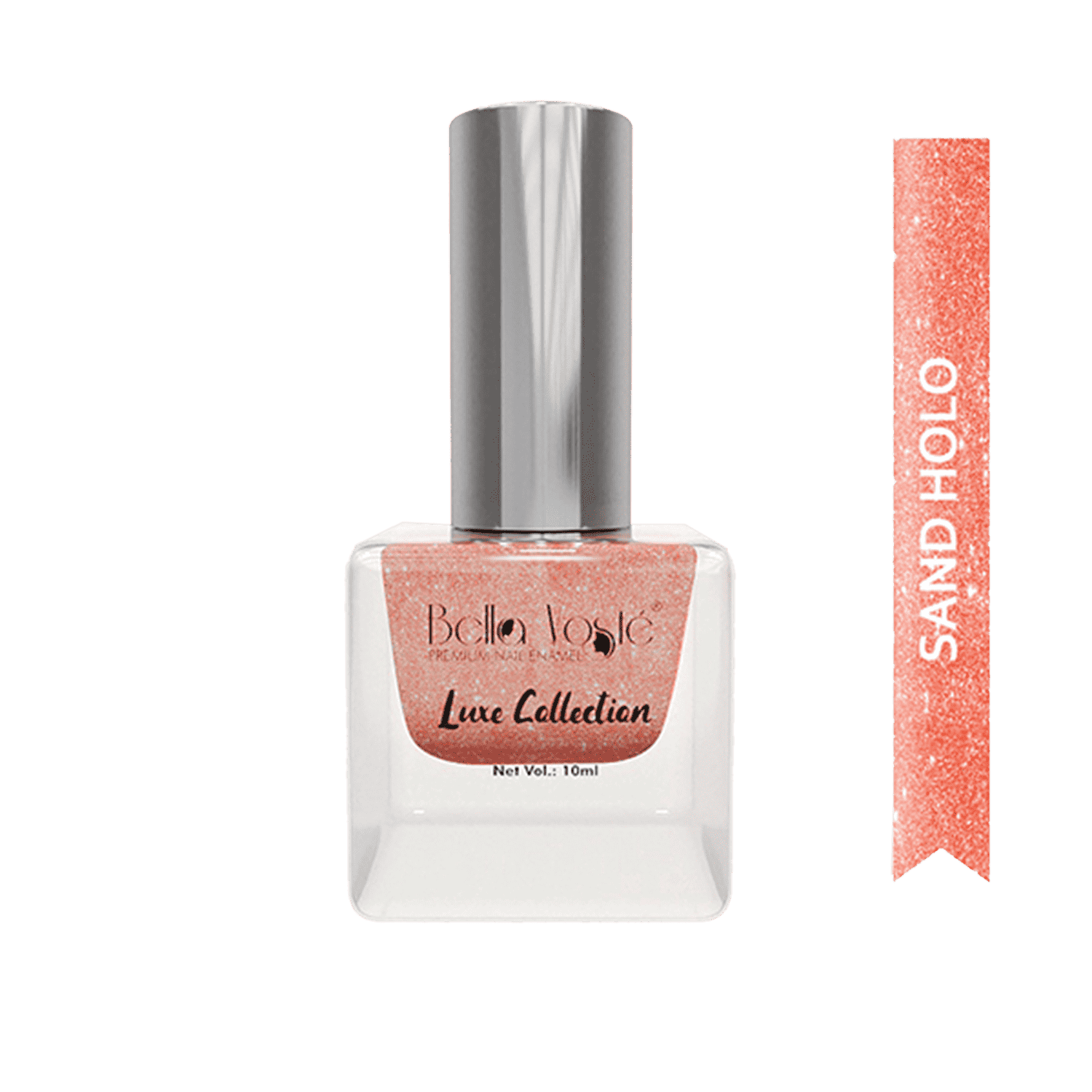 Bella Voste | Sand Holo Nail Paints - Rose Gold - 408 (10ml)