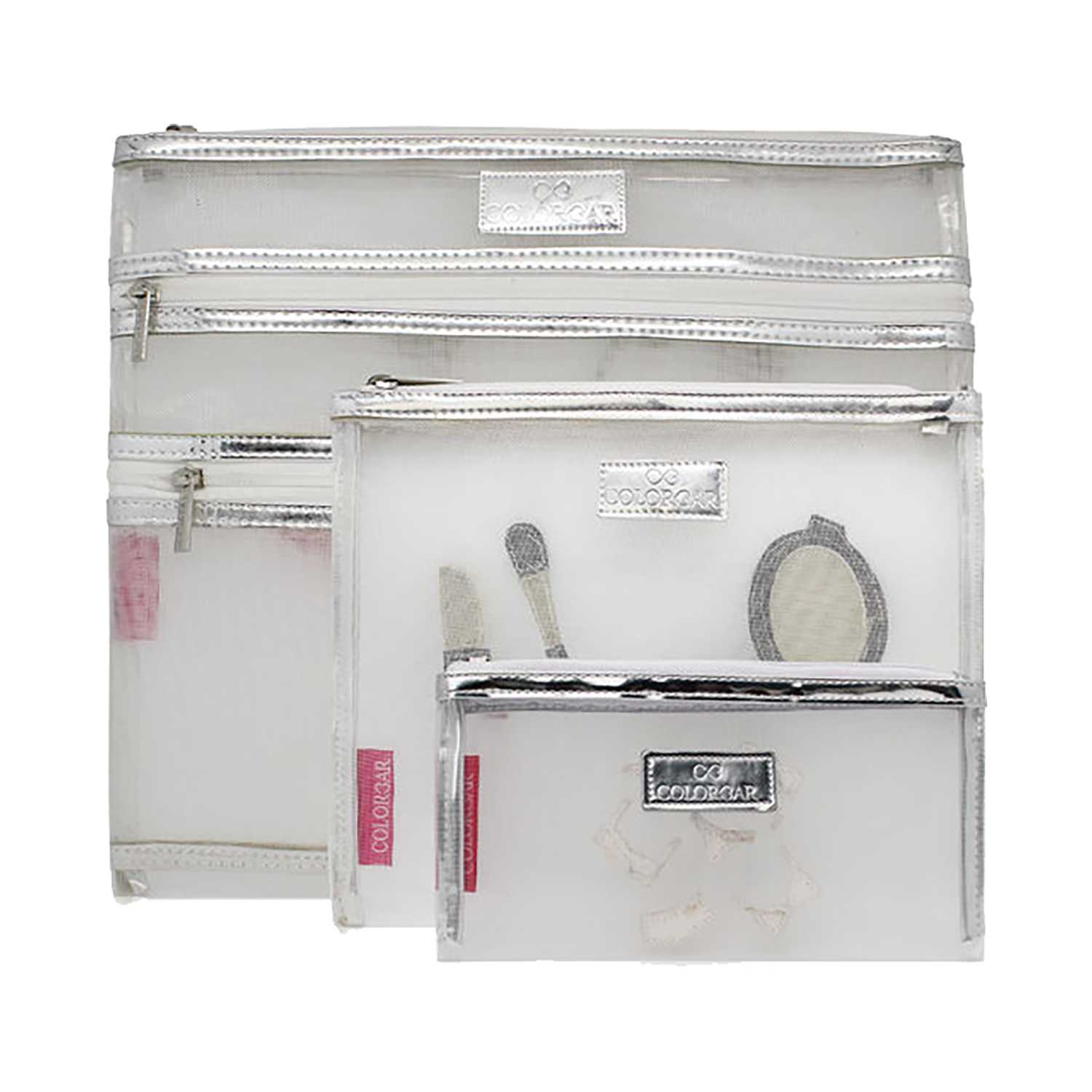 Colorbar | Colorbar Mesh Pouch - Clear (3 Pcs)