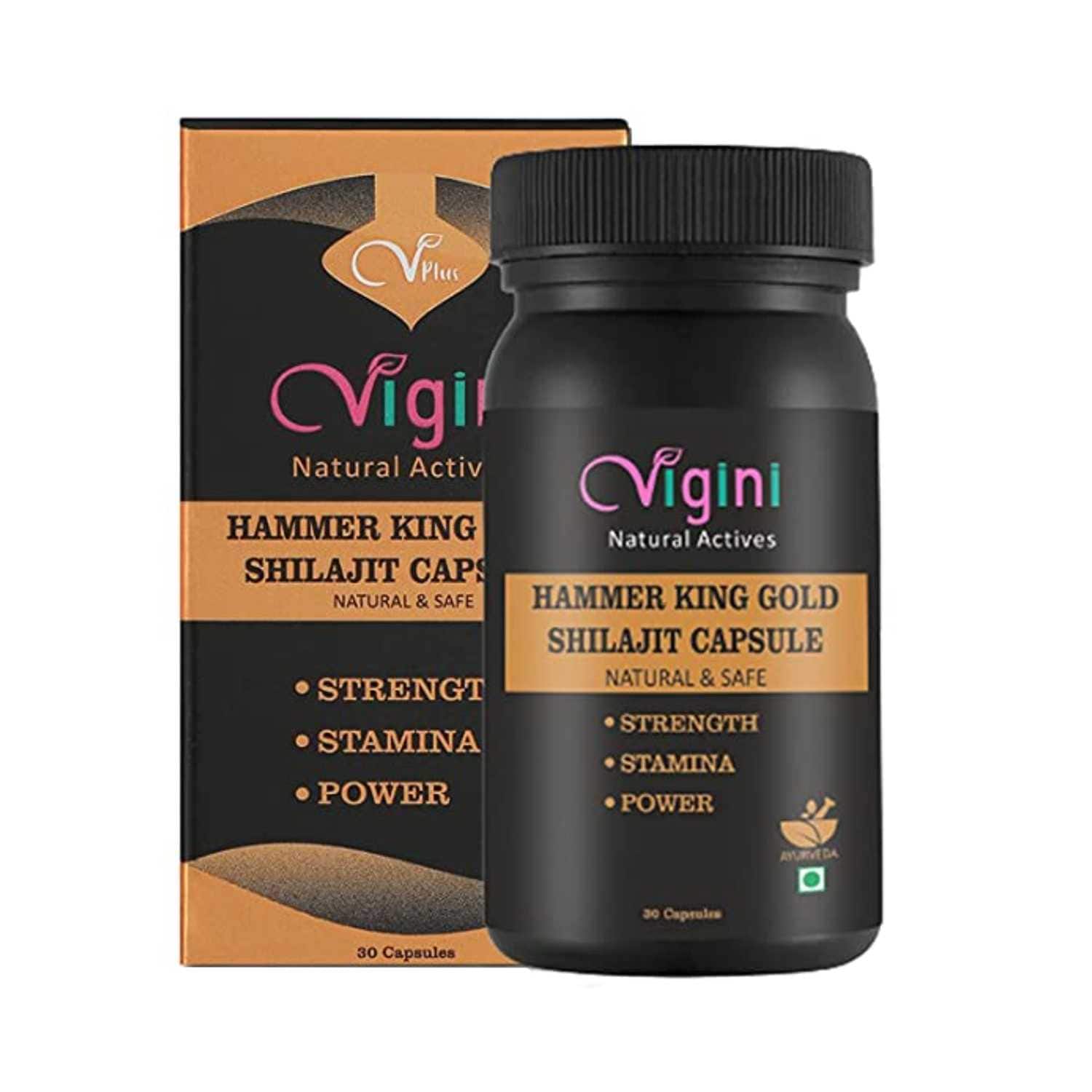 Vigini | Vigini Hammer King Gold Pure Shilajit Capsule (30 Capsules)
