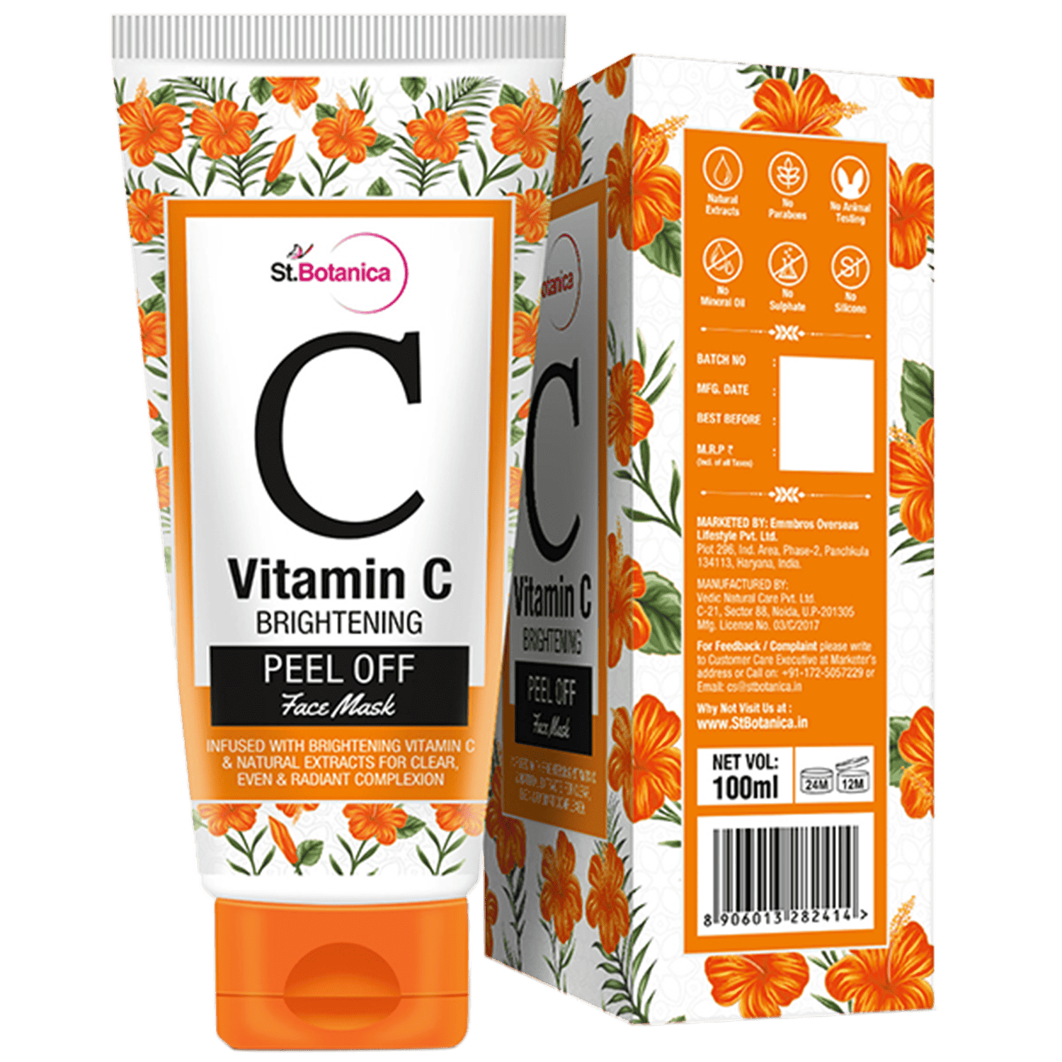 St.Botanica | St.Botanica Vitamin C Brightening Peel Off Mask - (100ml)