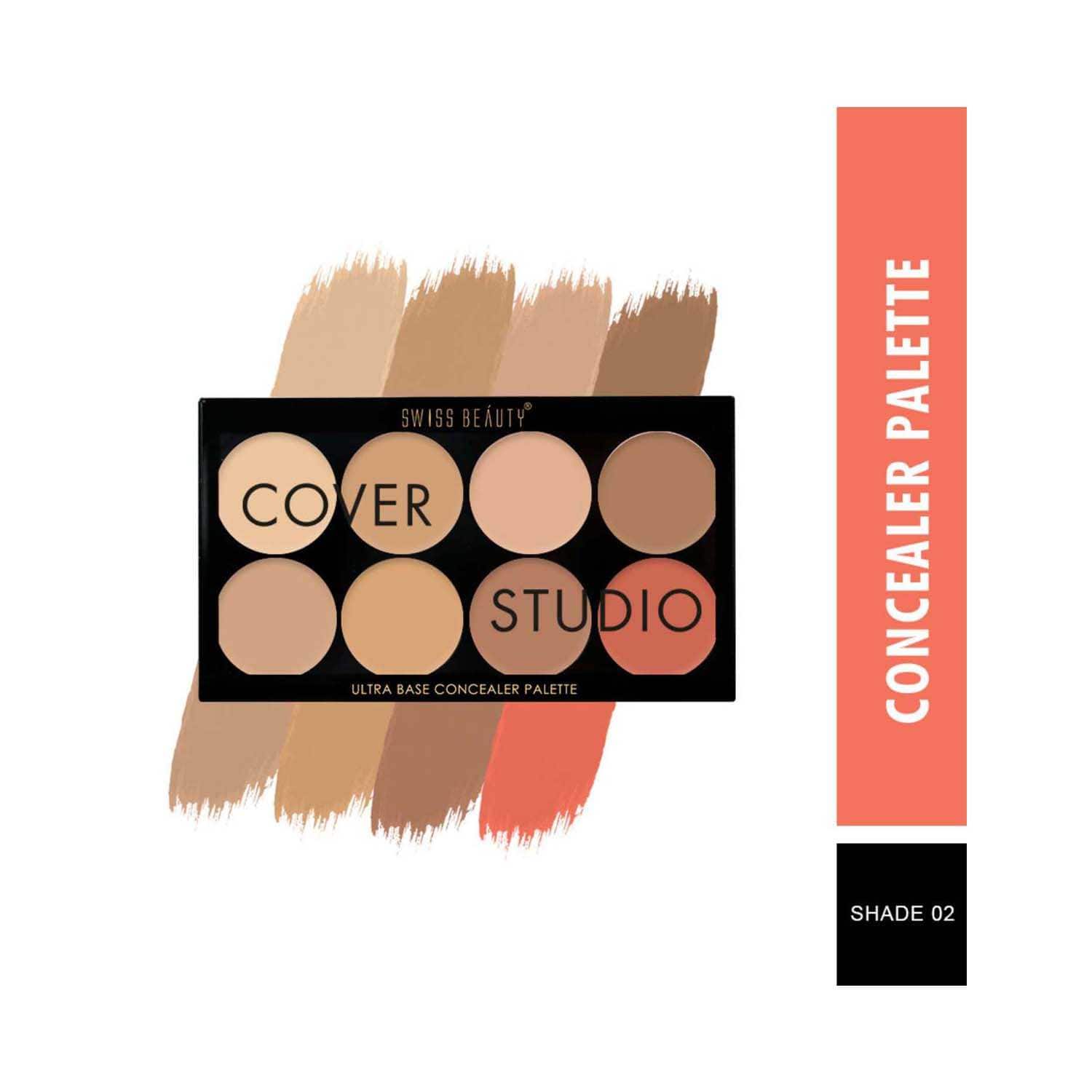 Swiss Beauty 122 | Swiss Beauty Cover Studio Ultra Base Concealer Palette - Shade 2 (16g)
