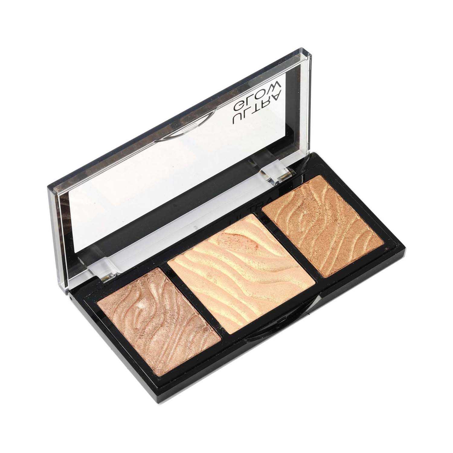 Swiss Beauty | Swiss Beauty Ultra Glow Highlight & Bronzer Face Palette - Shade 2 (12g)