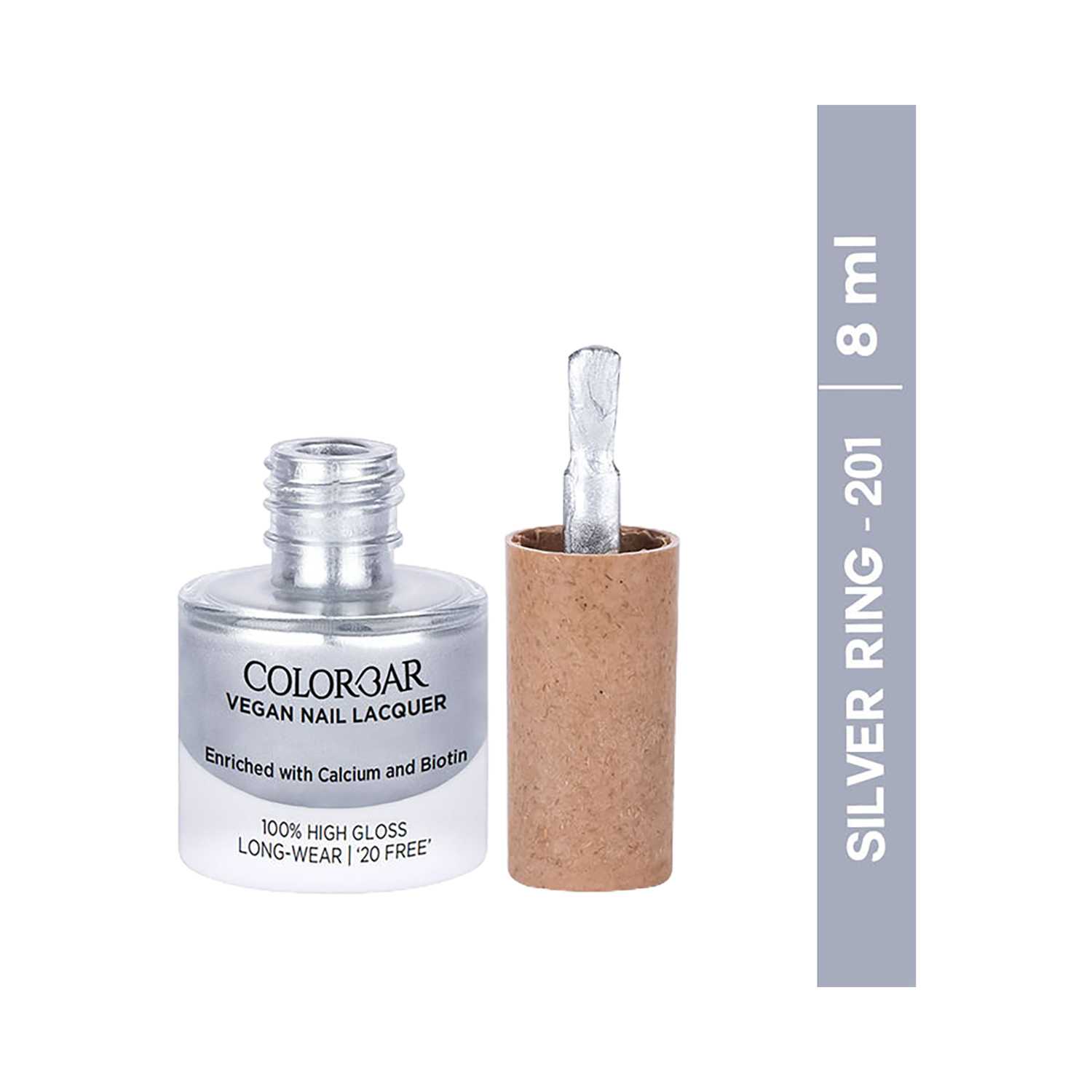 Colorbar | Colorbar Vegan Nail Lacquer - 201 Silver Ring (8ml)