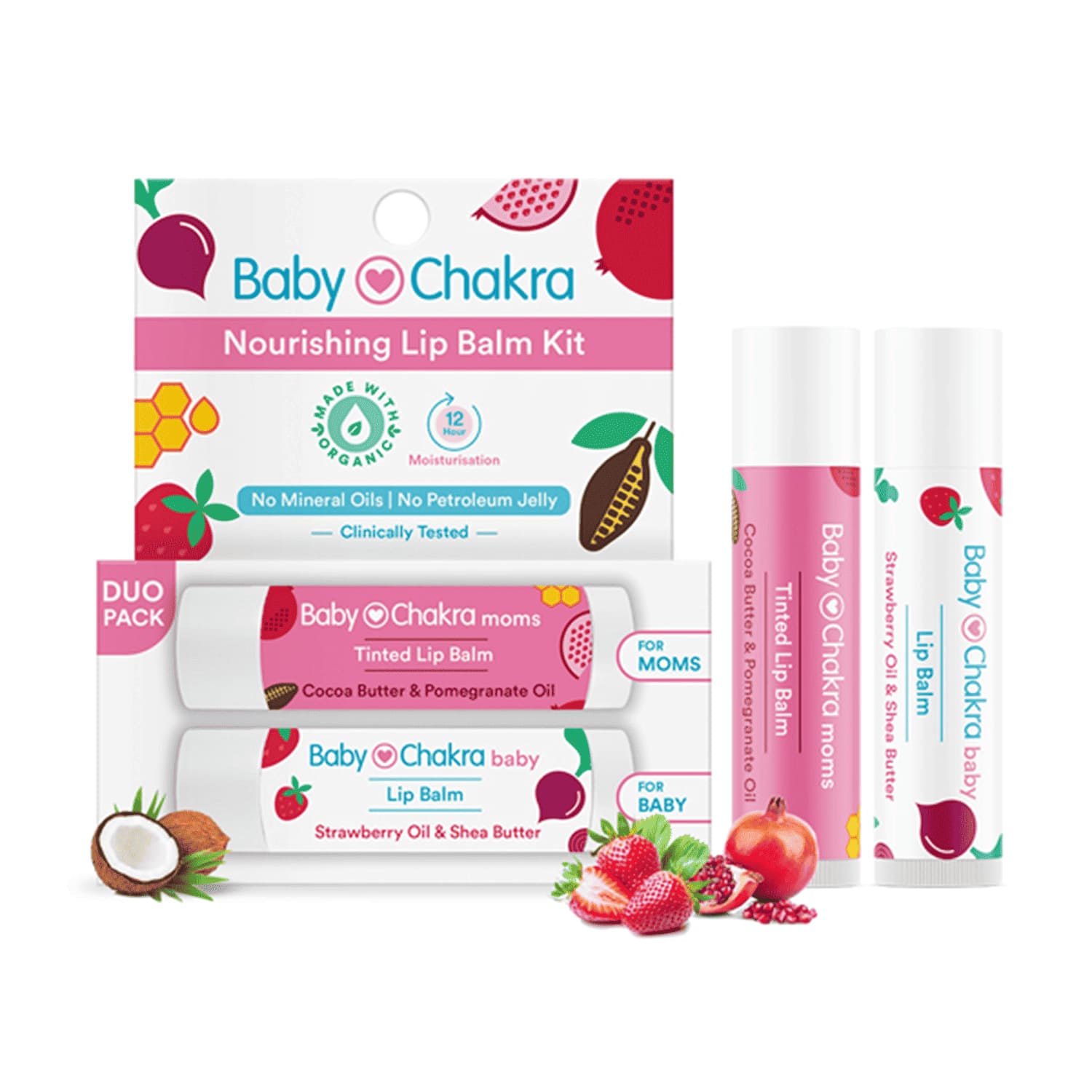 BabyChakra | BabyChakra Nourishing Lip Balm Duo Pack 2 (4.5gm)