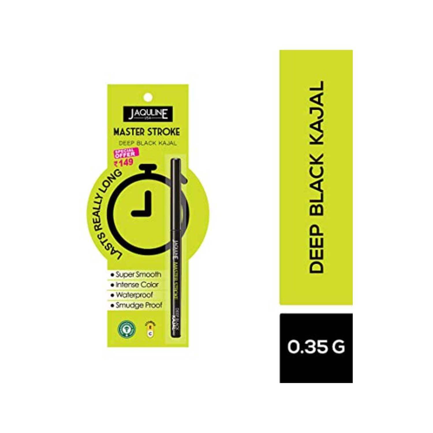 Jaquline USA | Jaquline USA Master Stroke Kajal - Deep Black (0.35g)